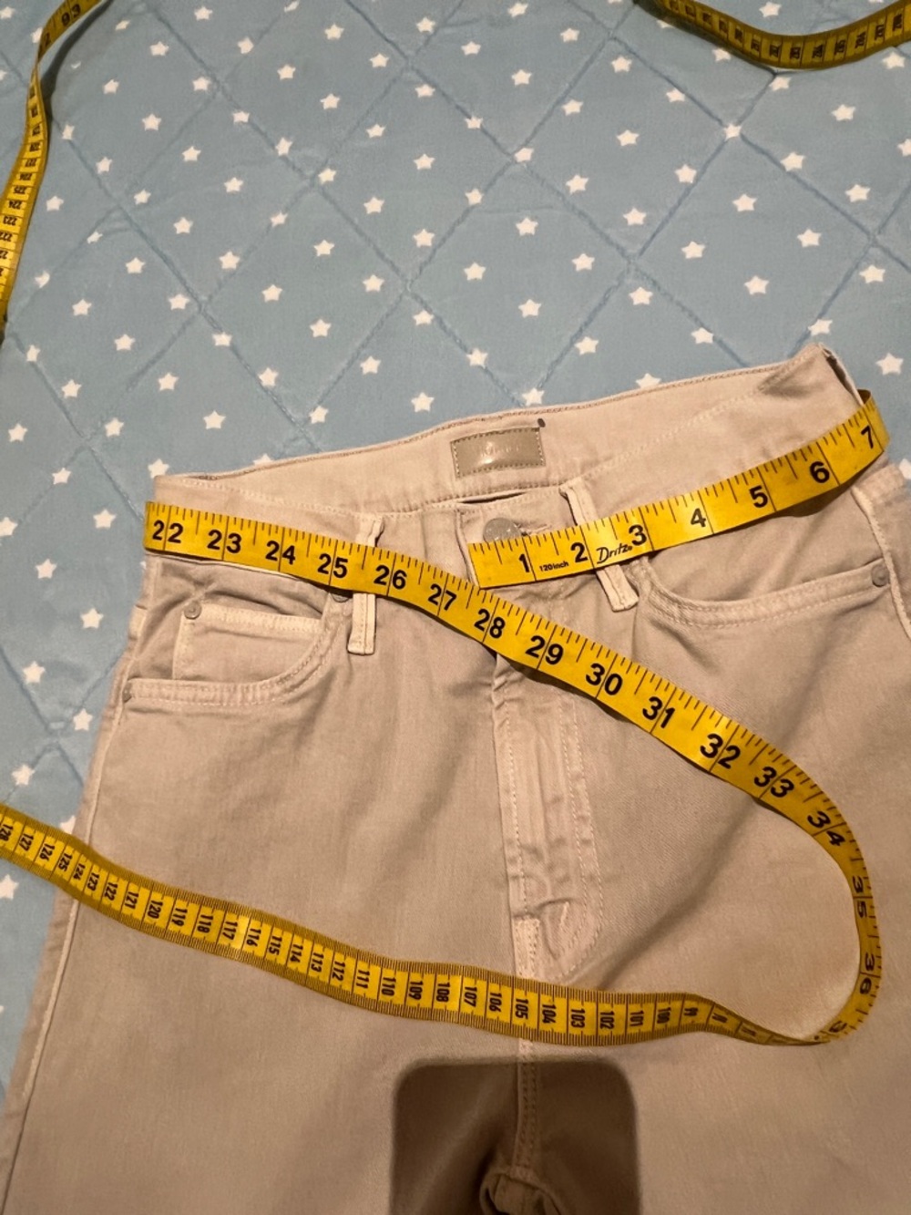 MOTHER The Insider Ankle Fray Chalk It Up Jean size 24 great condition - Picture 12 of 16